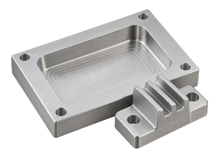MACHINED ALUMINUM / 포켓 플레이트와 리브형 브래킷