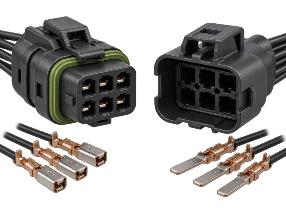 CONNECTOR SYSTEM / 밀봉 하우징과 단자 결합 구조