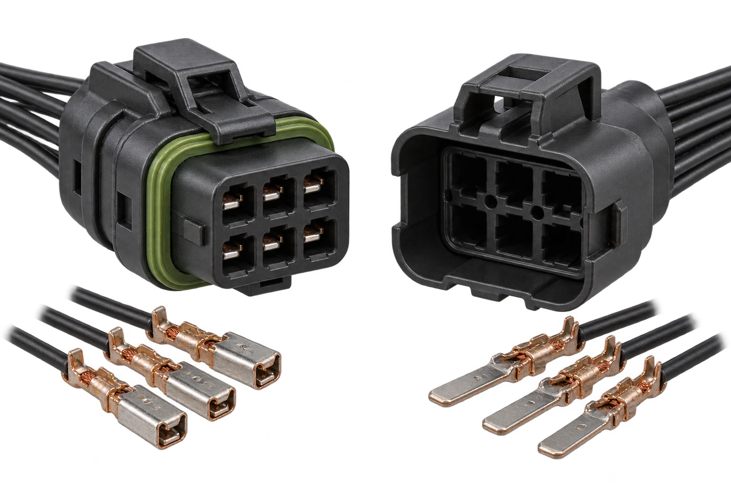 CONNECTOR SYSTEM / 밀봉 하우징과 단자 결합 구조