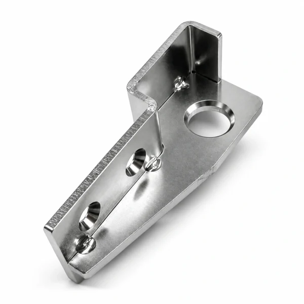 홀·홈 가공 브래킷 / Machined mounting brackets — 원본에서 확인한 형상을 바탕으로 제작한 제품 시각화