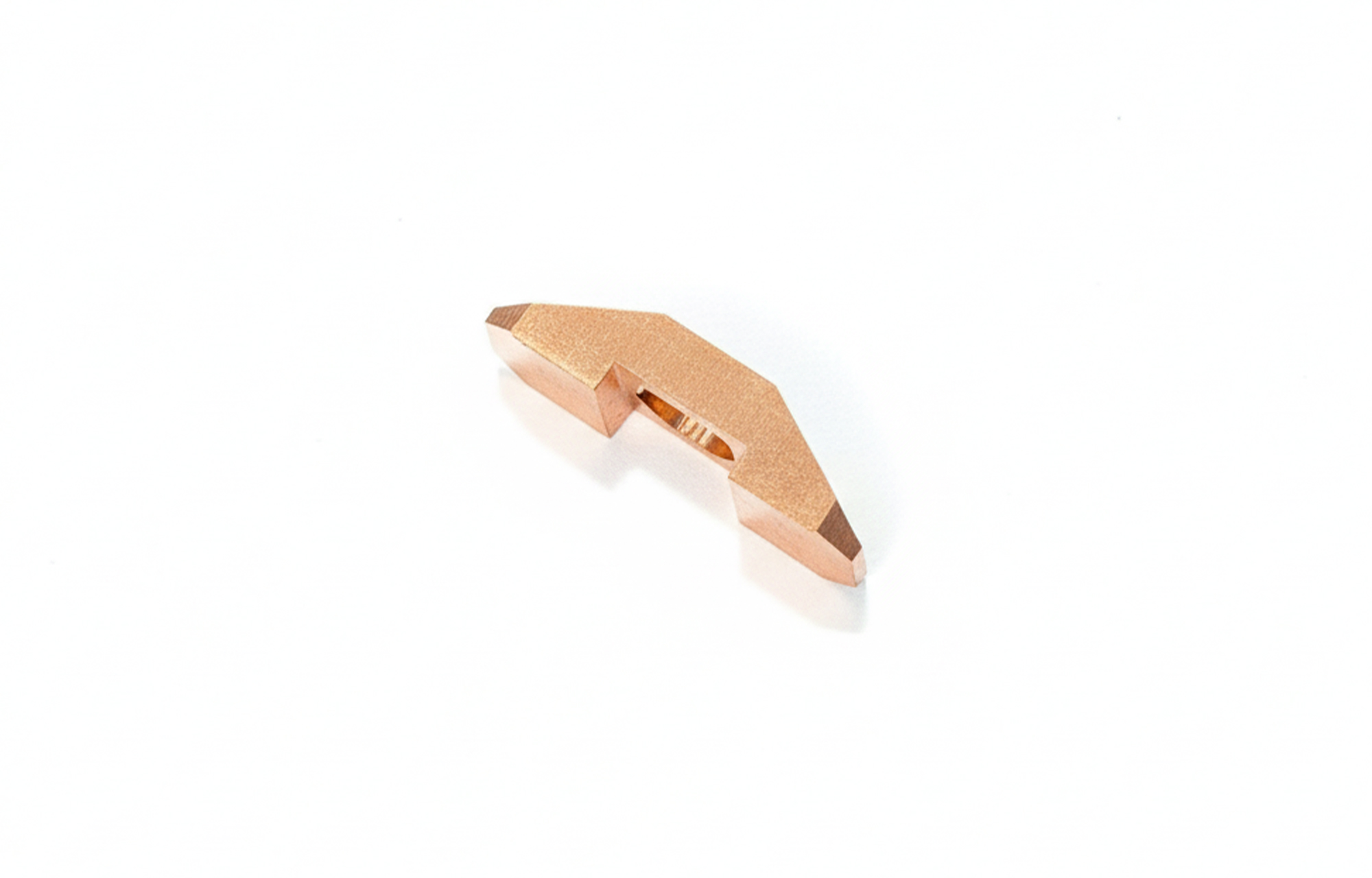 경사면 가공 블록 / Angled machined block — 원본 제품 사진